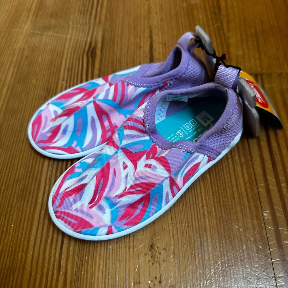 NWT Speedo purple pink water‎ show SIZE M(7-8)